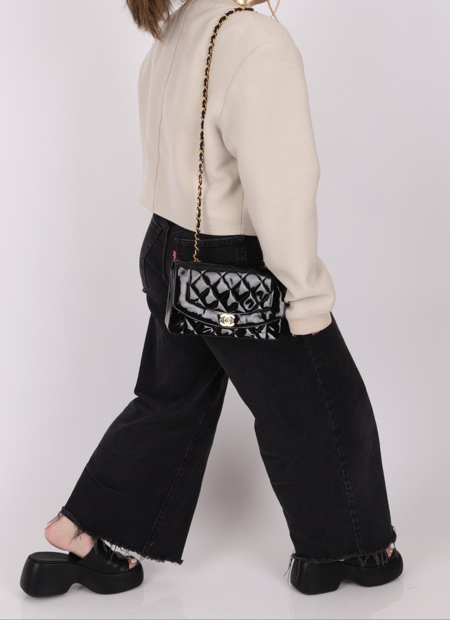 Chanel Patent Small Diana - FashioNica