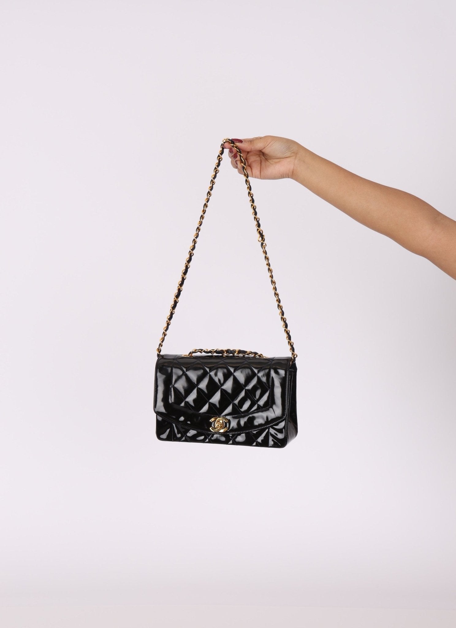 Chanel Patent Small Diana - FashioNica