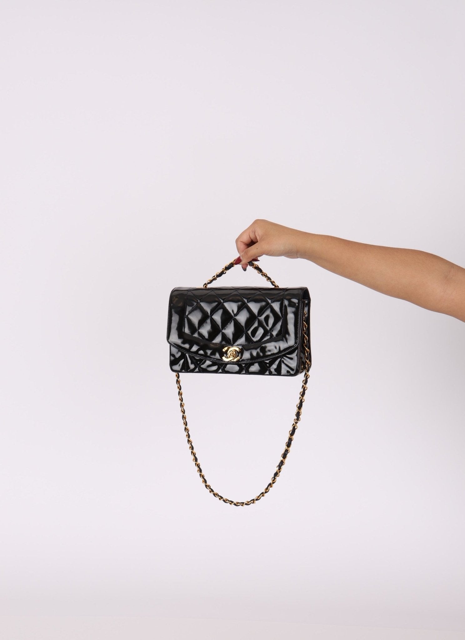 Chanel Patent Small Diana - FashioNica