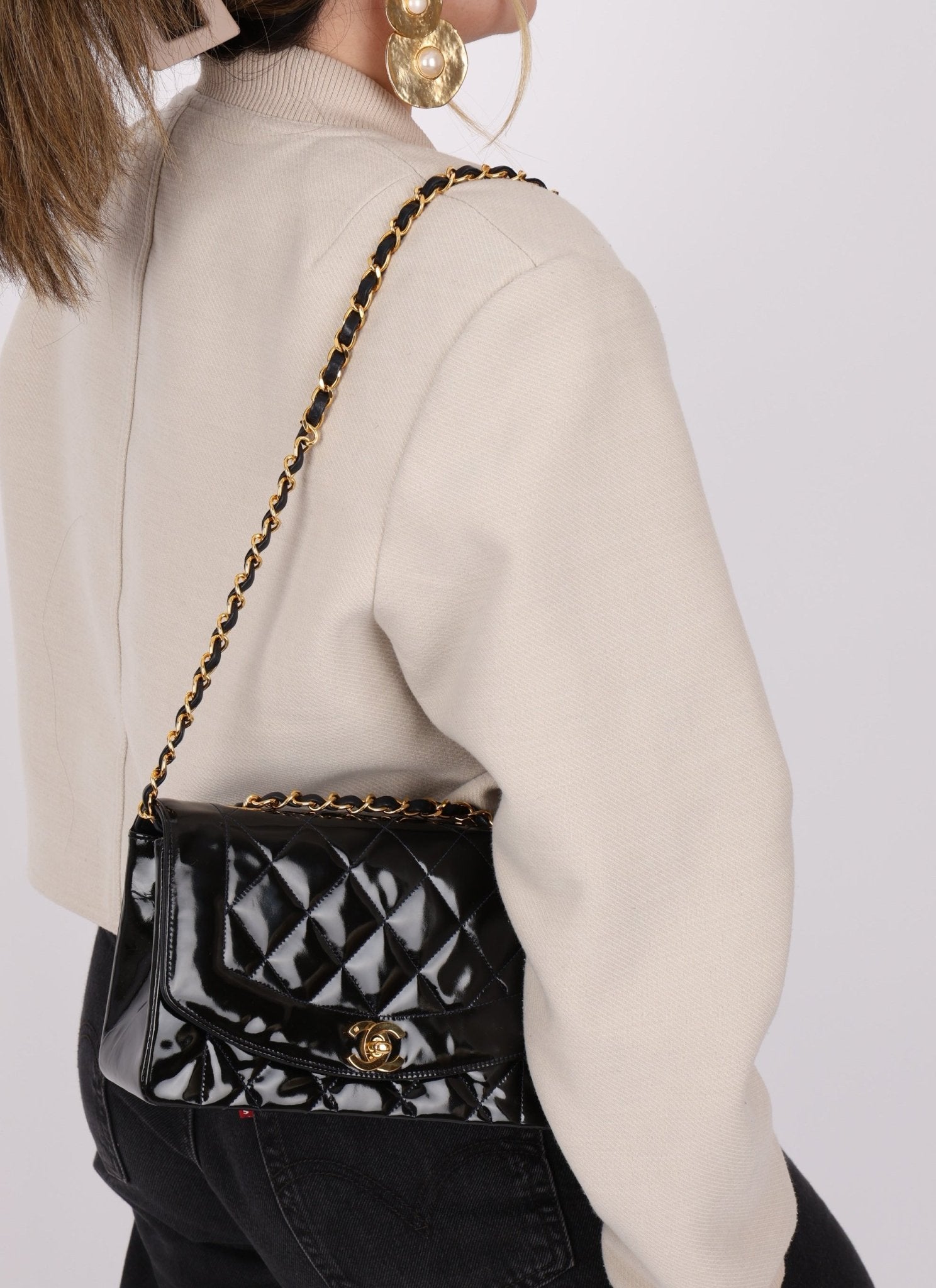 Chanel Patent Small Diana - FashioNica