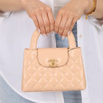 Chanel Quilted Aged Calfskin Beige Nano Kelly - FashioNica