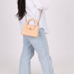 Chanel Quilted Aged Calfskin Beige Nano Kelly - FashioNica