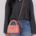 Chanel Quilted Aged Calfskin Pink Nano Kelly - FashioNica