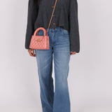 Chanel Quilted Aged Calfskin Pink Nano Kelly - FashioNica