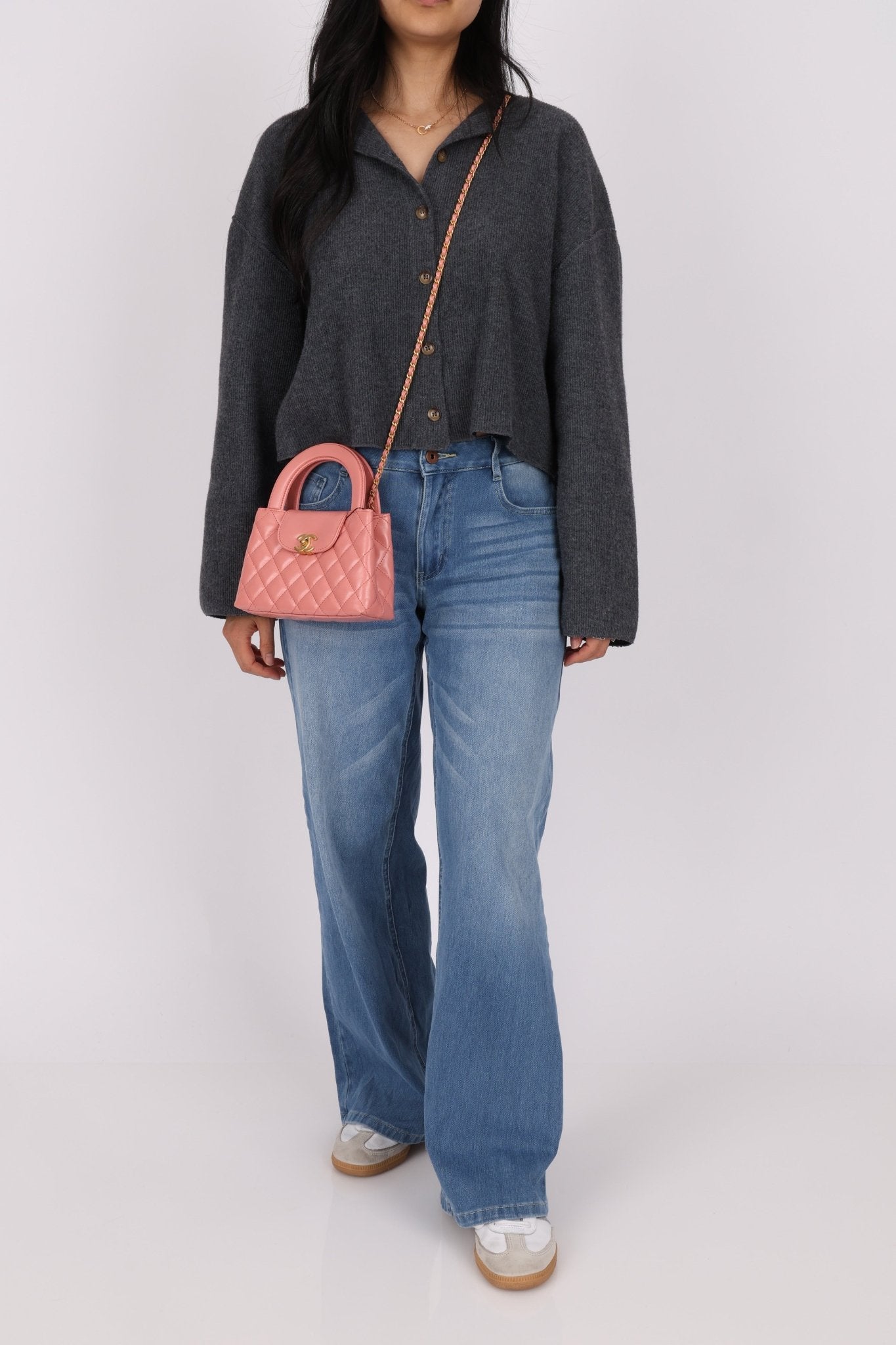 Chanel Quilted Aged Calfskin Pink Nano Kelly - FashioNica