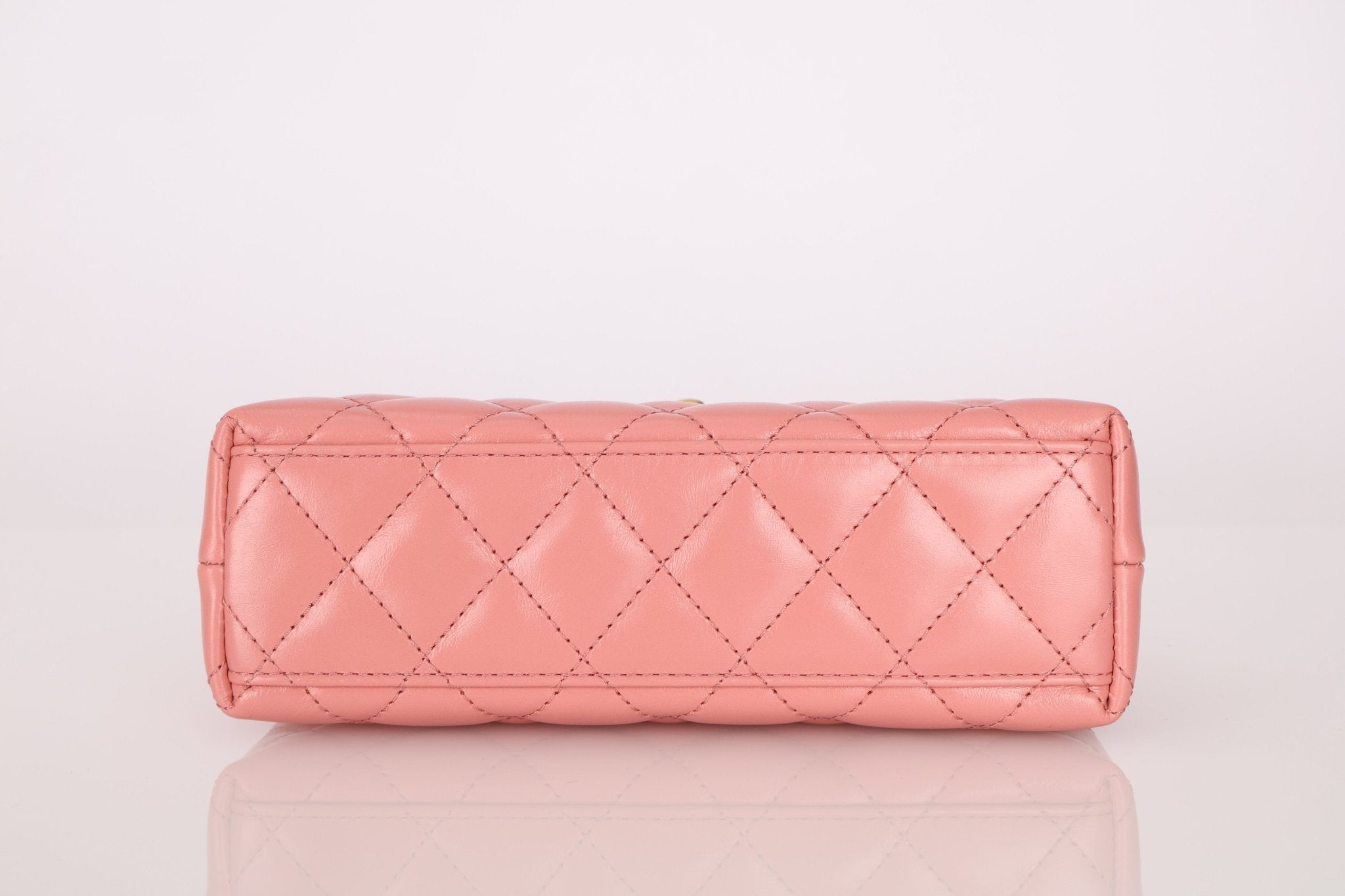 Chanel Quilted Aged Calfskin Pink Nano Kelly - FashioNica