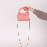 Chanel Quilted Aged Calfskin Pink Nano Kelly - FashioNica