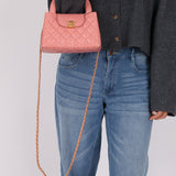 Chanel Quilted Aged Calfskin Pink Nano Kelly - FashioNica