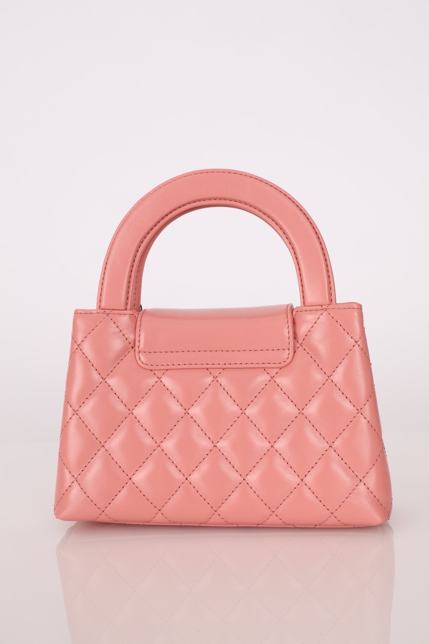 Chanel Quilted Aged Calfskin Pink Nano Kelly - FashioNica