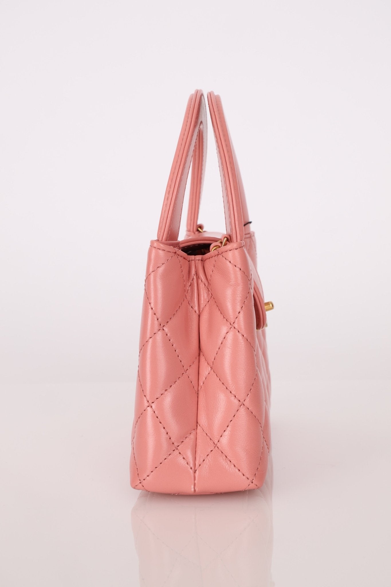 Chanel Quilted Aged Calfskin Pink Nano Kelly - FashioNica
