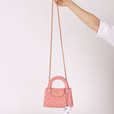 Chanel Quilted Aged Calfskin Pink Nano Kelly - FashioNica