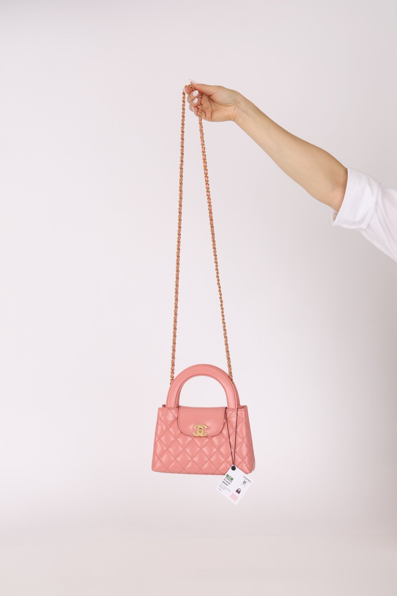 Chanel Quilted Aged Calfskin Pink Nano Kelly - FashioNica