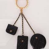 Chanel Runway Pearl Crown Trio Wristlet Multi Pouch - FashioNica