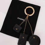 Chanel Runway Pearl Crown Trio Wristlet Multi Pouch - FashioNica