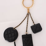 Chanel Runway Pearl Crown Trio Wristlet Multi Pouch - FashioNica