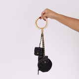 Chanel Runway Pearl Crown Trio Wristlet Multi Pouch - FashioNica