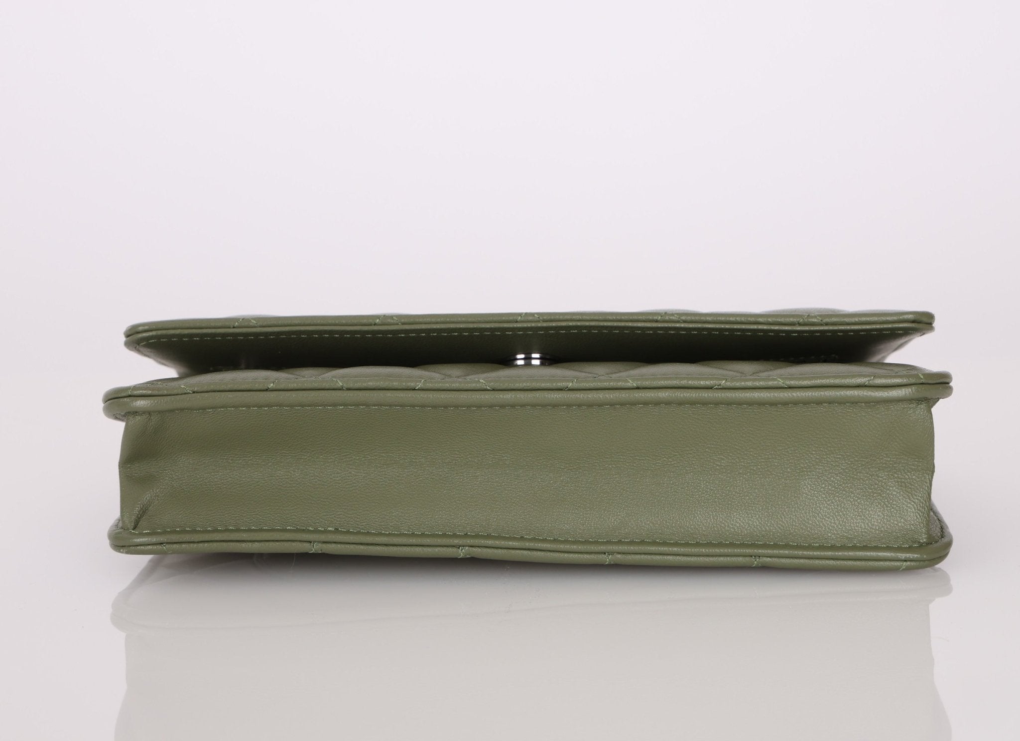 Chanel Sage Lambskin Wallet on Chain - FashioNica