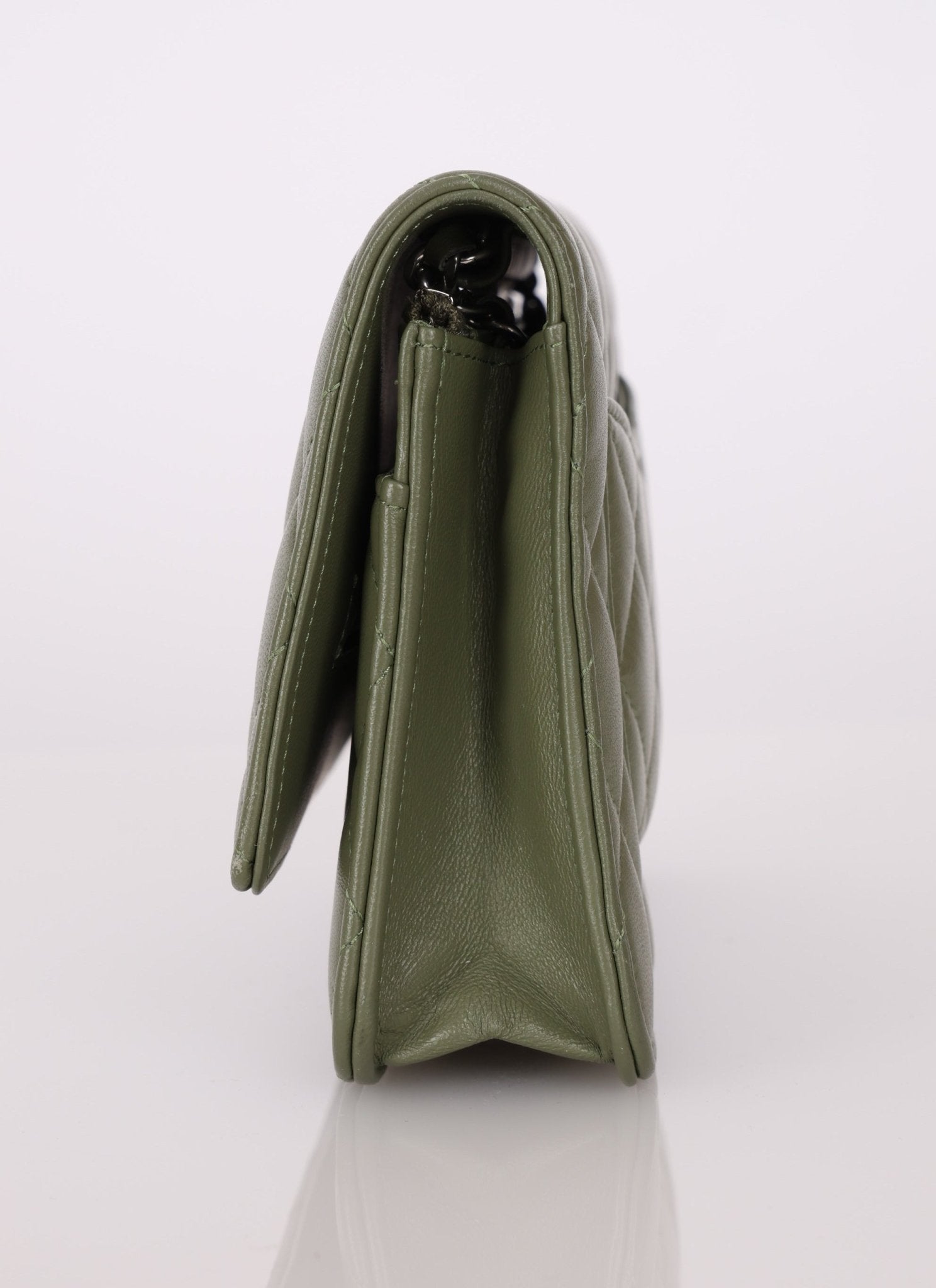 Chanel Sage Lambskin Wallet on Chain - FashioNica