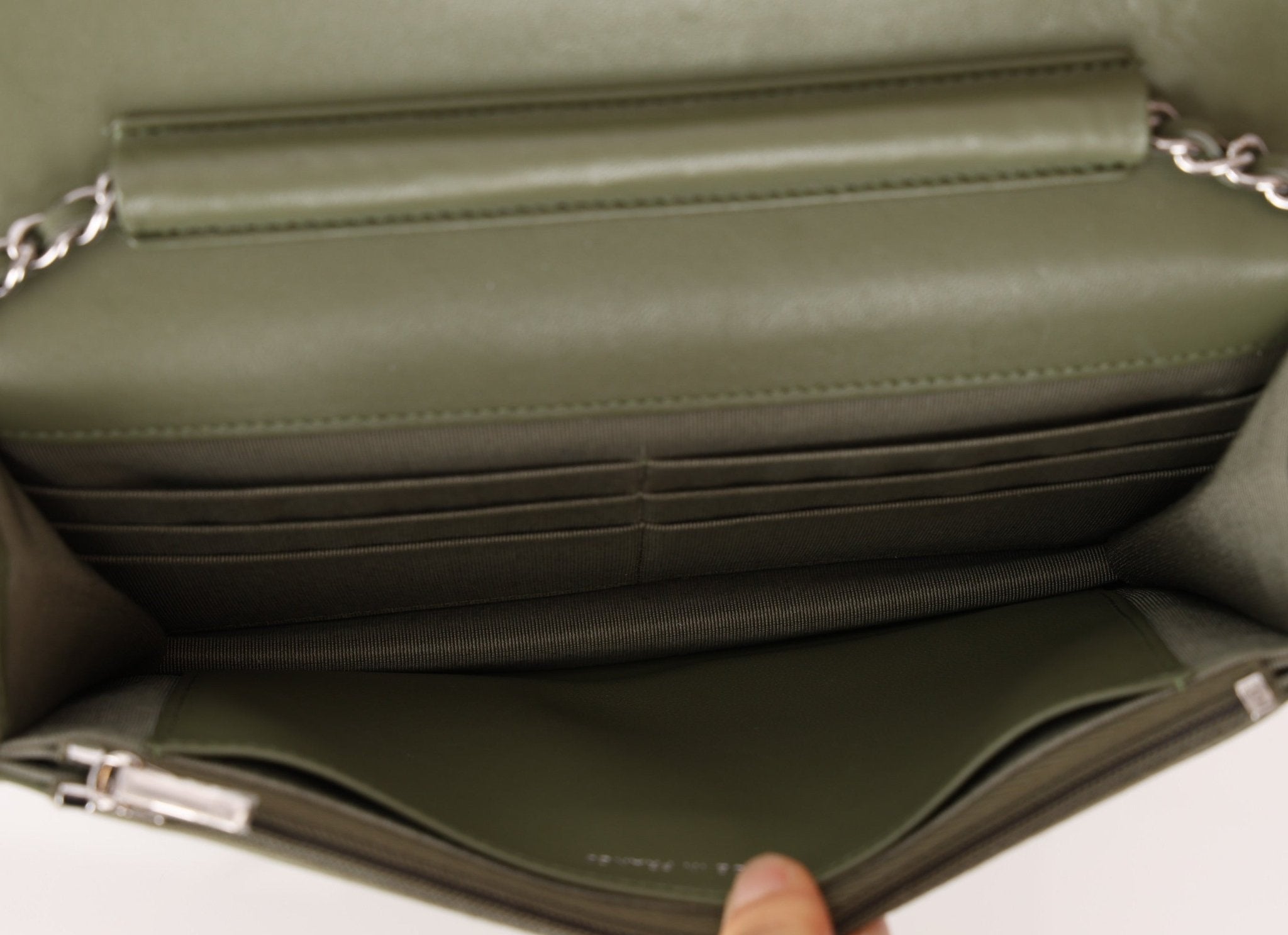 Chanel Sage Lambskin Wallet on Chain - FashioNica