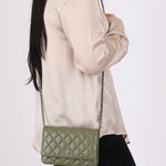 Chanel Sage Lambskin Wallet on Chain - FashioNica