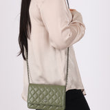 Chanel Sage Lambskin Wallet on Chain - FashioNica