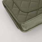 Chanel Sage Lambskin Wallet on Chain - FashioNica