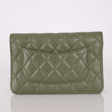 Chanel Sage Lambskin Wallet on Chain - FashioNica