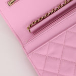 Chanel Sakura Caviar Wallet on Chain - FashioNica