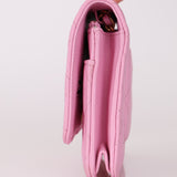 Chanel Sakura Caviar Wallet on Chain - FashioNica