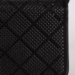 Chanel So Black Satin Crystal Studded Turnlock Wallet on Chain - FashioNica