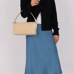 Chanel Spring 2003 Canvas Chocolate Bar Pochette - FashioNica