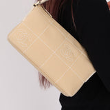 Chanel Spring 2003 Canvas Chocolate Bar Pochette - FashioNica