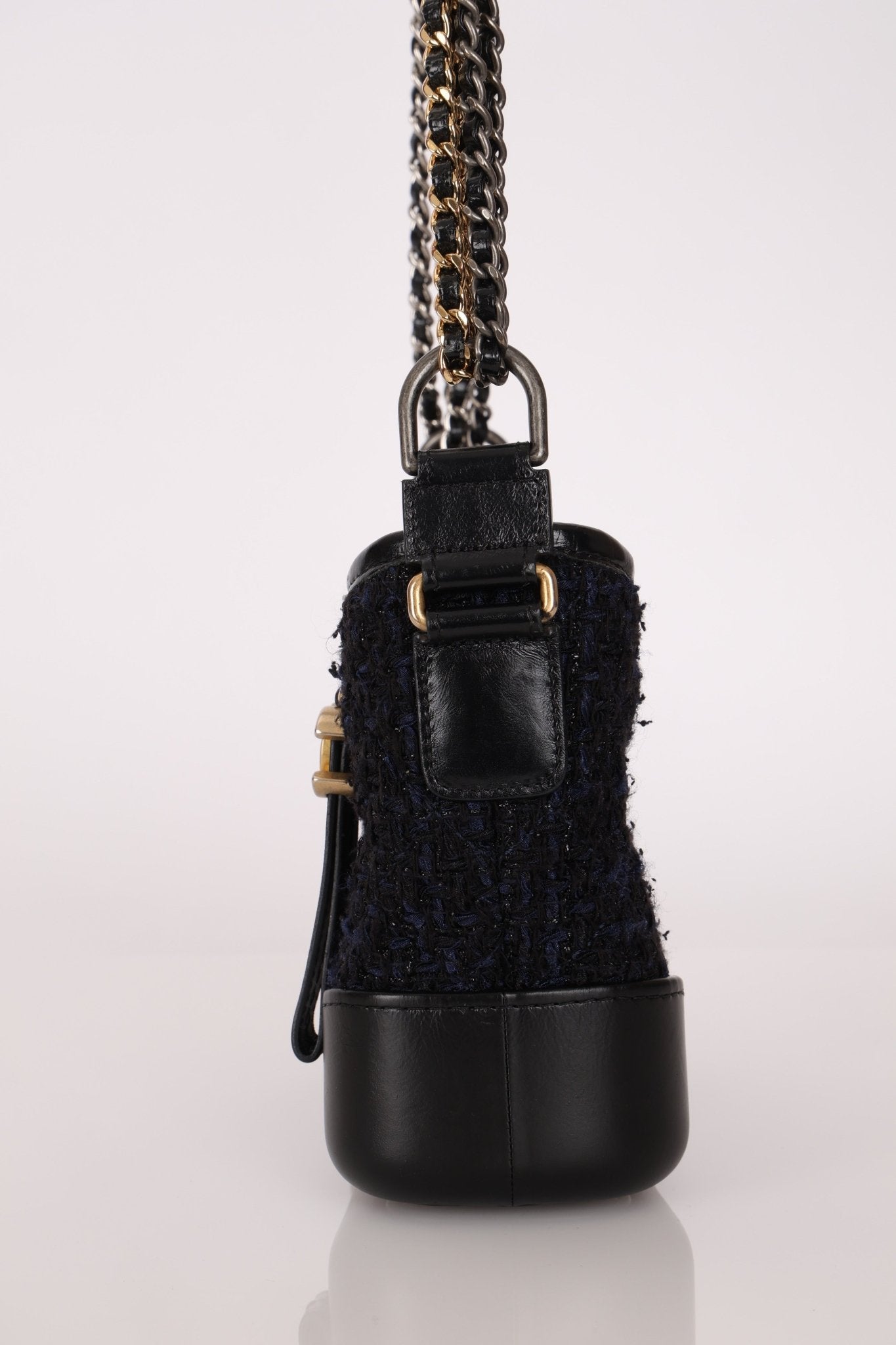 Chanel Tweed Calfskin Small Gabrielle Hobo - FashioNica