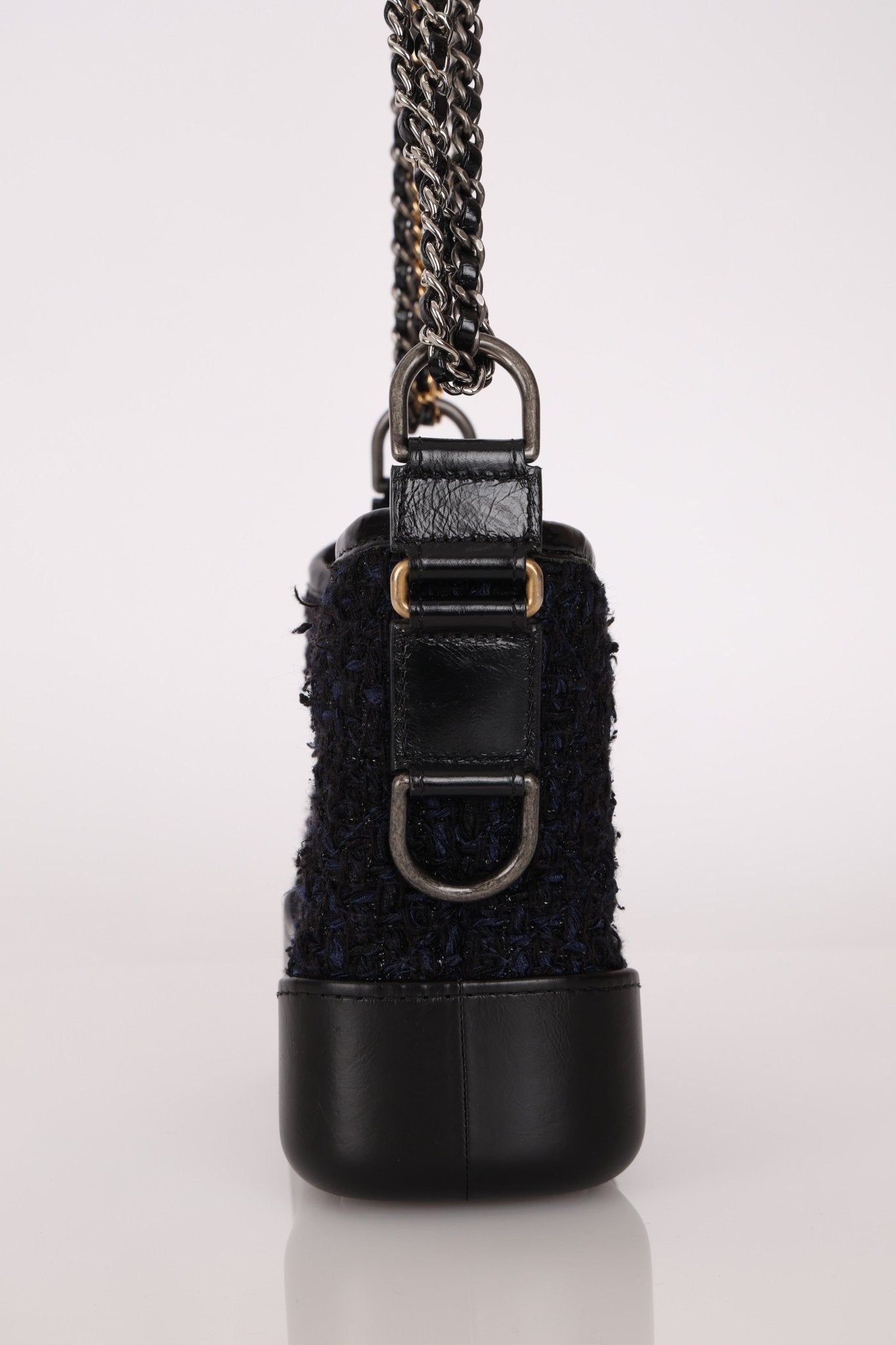 Chanel Tweed Calfskin Small Gabrielle Hobo - FashioNica