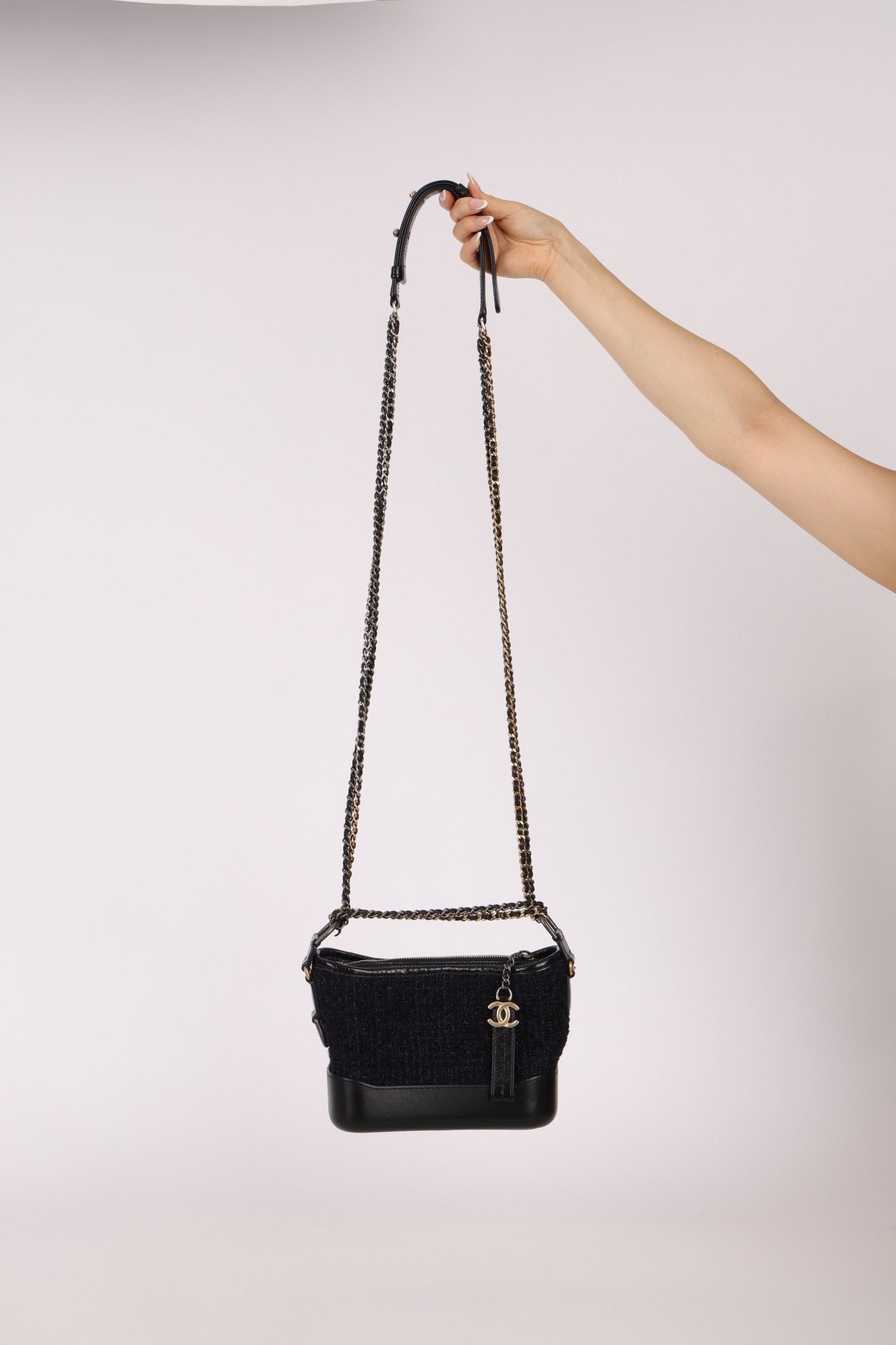 Chanel Tweed Calfskin Small Gabrielle Hobo - FashioNica