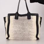 Chloe Opal & Black Embossed Ring Lizard Allison Tote Bag - FashioNica