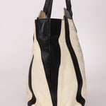 Chloe Opal & Black Embossed Ring Lizard Allison Tote Bag - FashioNica