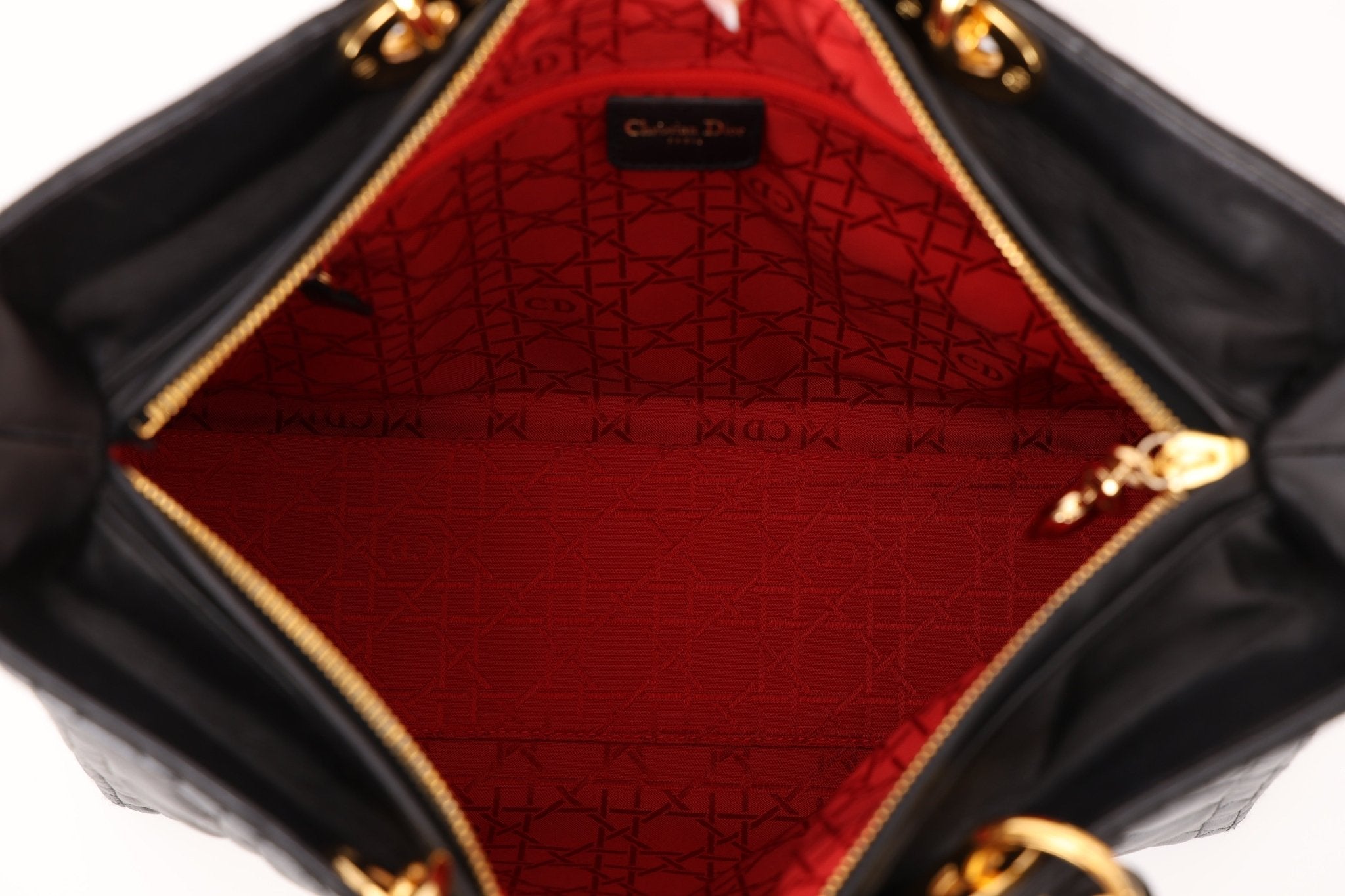 Christian Dior 1990s Cannage Large Lady Dior GHW - FashioNica