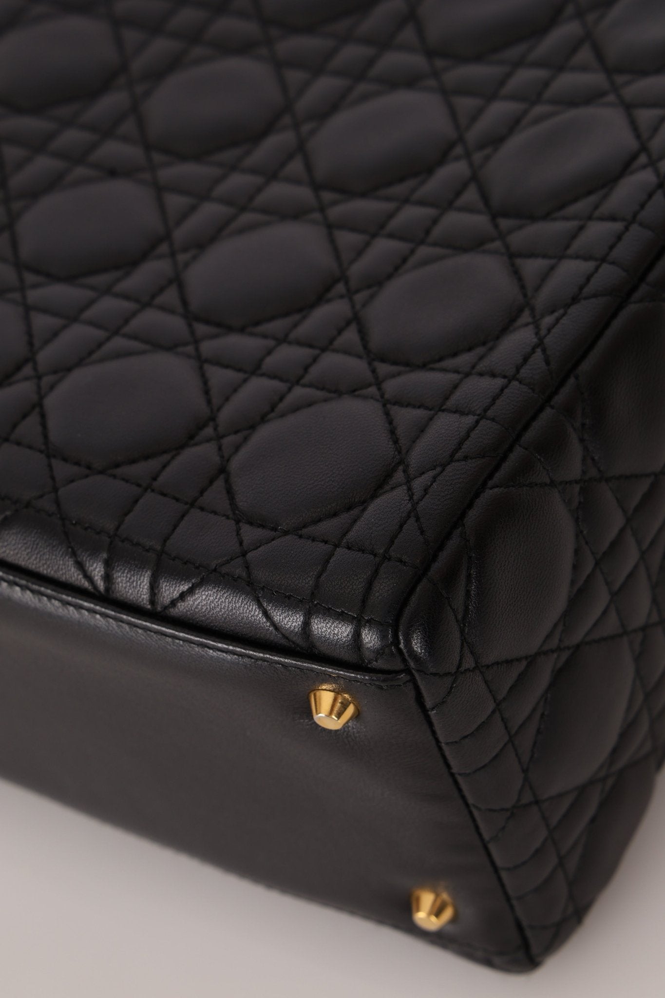 Christian Dior 1990s Cannage Large Lady Dior GHW - FashioNica