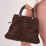 Christian Dior 2008 Buffalo Leather Karenina Top Handle - FashioNica