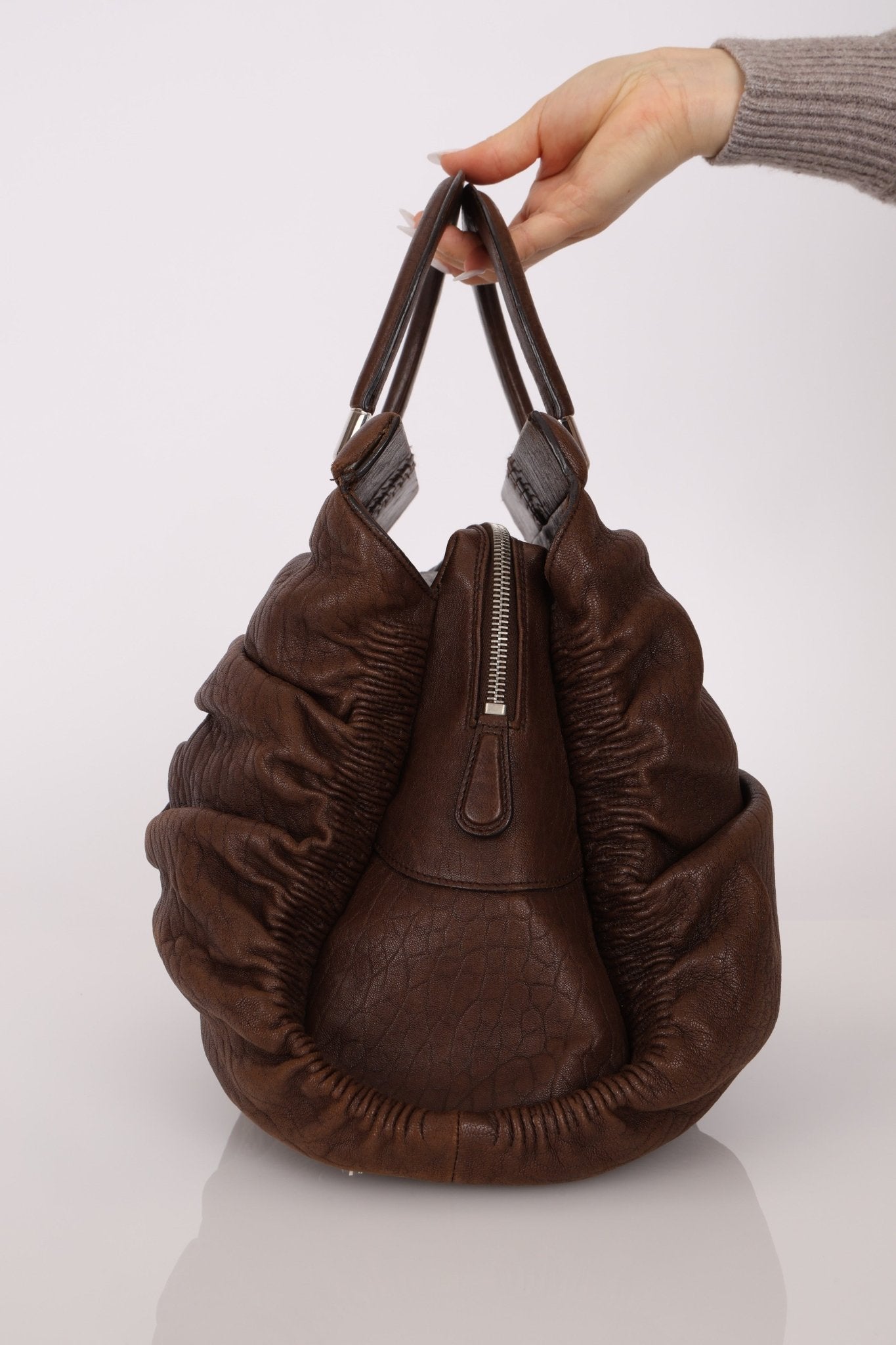 Christian Dior 2008 Buffalo Leather Karenina Top Handle - FashioNica