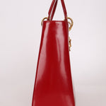 Dior 1997 Boxcalf Large Lady Dior with Strap - FashioNica