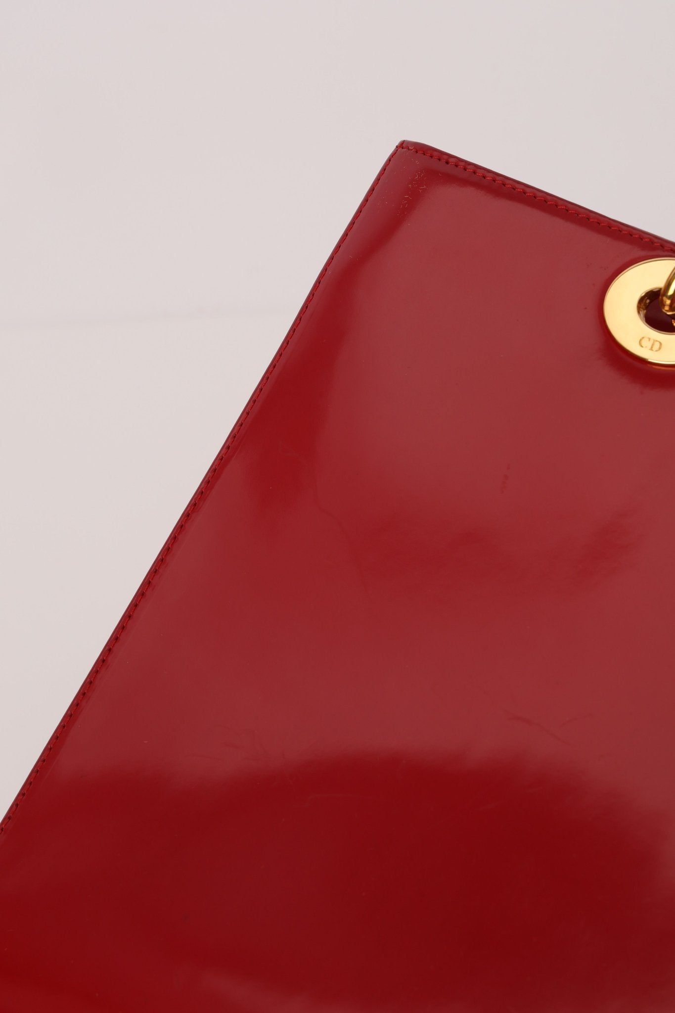 Dior 1997 Boxcalf Large Lady Dior with Strap - FashioNica