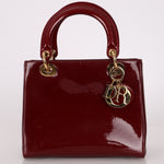 Dior 2000 Wine Red Diorissimo Patent Medium Lady - FashioNica