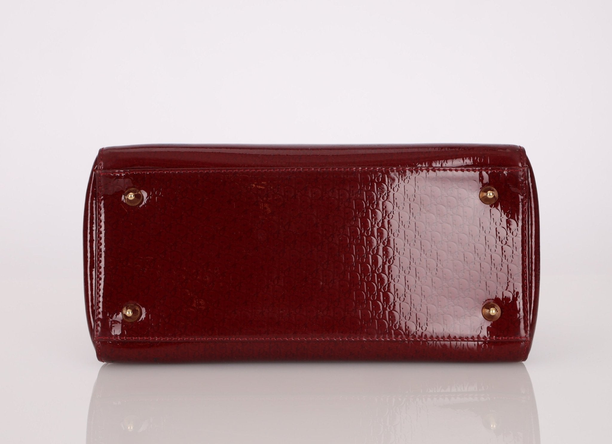 Dior 2000 Wine Red Diorissimo Patent Medium Lady - FashioNica