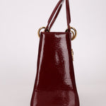 Dior 2000 Wine Red Diorissimo Patent Medium Lady - FashioNica