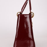 Dior 2000 Wine Red Diorissimo Patent Medium Lady - FashioNica