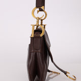 Dior 2001 Chocolate Calfskin Double Saddle Bag - FashioNica