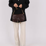 Dior 2001 Chocolate Calfskin Double Saddle Bag - FashioNica