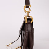 Dior 2001 Chocolate Calfskin Double Saddle Bag - FashioNica